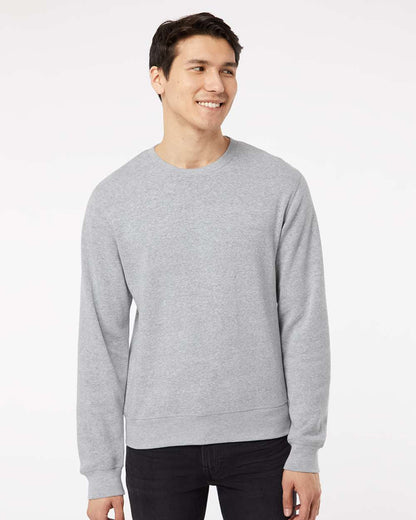 J. America Unisex Triblend Fleece Crewneck Sweatshirt 8870 #colormdl_Grey Triblend