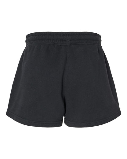 Independent Trading Co. Women’s Lightweight California Wave Wash Fleece Shorts PRM20SRT #color_Black