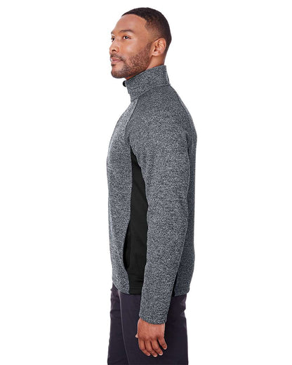 Spyder Men's Constant Half-Zip Pullover Sweater S16561 #colormdl_Black Heather/ Black