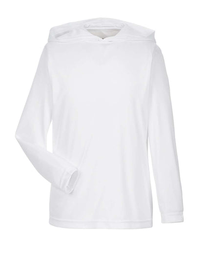 Team 365 Youth Zone Performance Hooded T-Shirt TT41Y #color_White