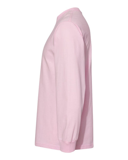 American Apparel Unisex Heavyweight Cotton Long Sleeve Tee 1304 #color_Pink