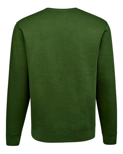 J. America Unisex BTB Fleece Crewneck Sweatshirt 8721 #color_Forest Green