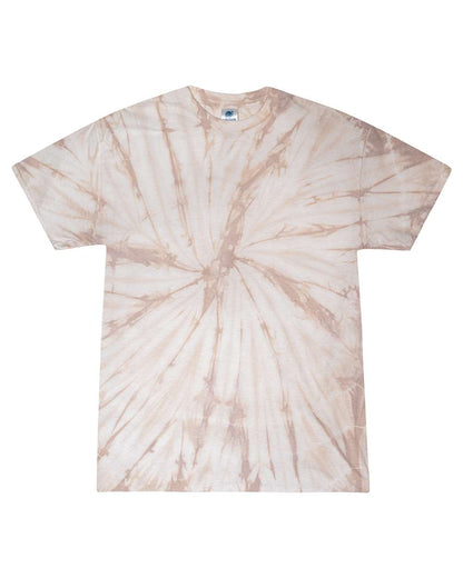 Colortone Unisex Multi-Color Tie-Dyed T-Shirt CD1000 #color_Spider Taupe