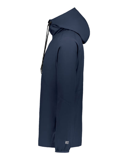 Russell Athletic Unisex Legend Hooded Quarter-Zip Pullover R20DSM #color_Navy