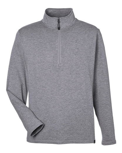Glyder Men's Fairway Marbled Jersey Quarter-Zip Pullover MDP1772 #color_Ash Grey Marble