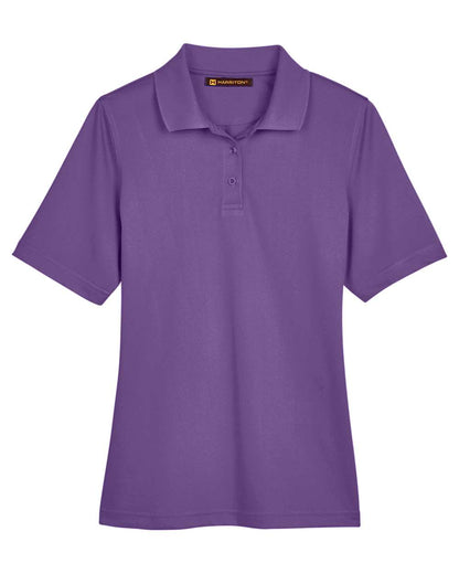 Harriton Women's Advantage Snag Protection Plus Polo M348W #color_Team Purple