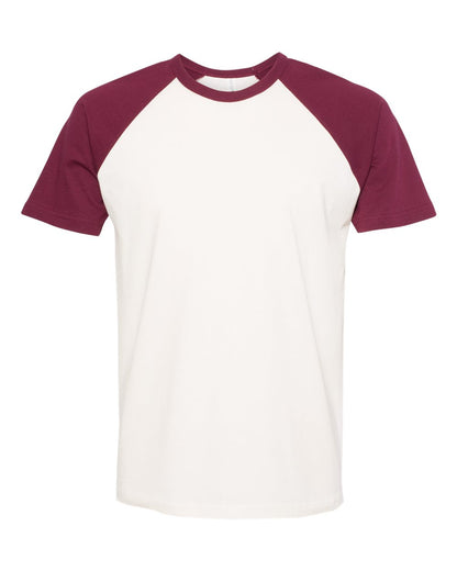 Next Level Cotton Raglan T-Shirt 3650 #color_Maroon/ Natural