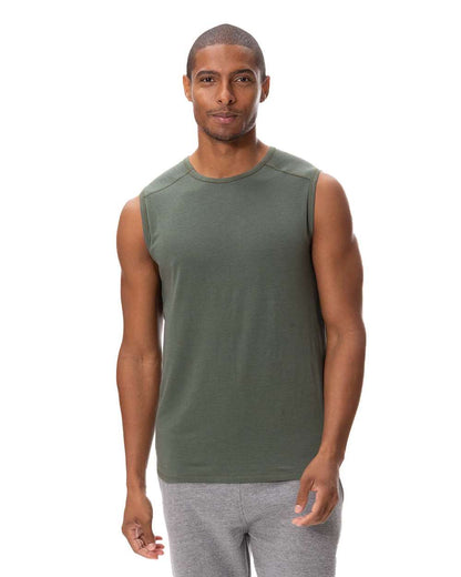 Threadfast Apparel Unisex Impact Tank Top 382T #colormdl_Army