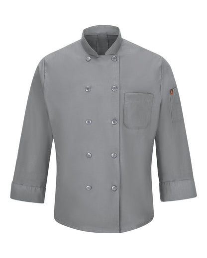 Chef Designs Mimix™ Chef Coat with OilBlok 042X #color_Grey
