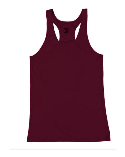 Badger Women’s B-Core Racerback Tank Top 4166 #color_Maroon