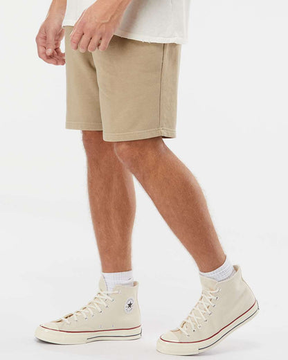 Independent Trading Co. Unisex Pigment-Dyed Fleece Shorts PRM50STPD #colormdl_Pigment Sandstone