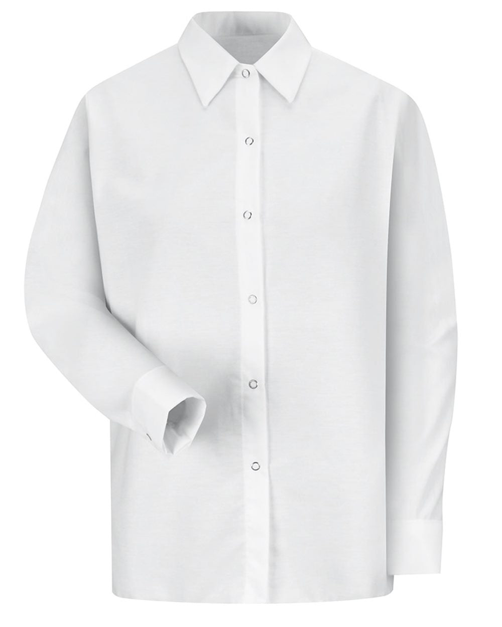Red Kap Women's Long Sleeve Specialized Pocketless Poplin Work Shirt SP15