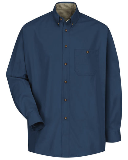Red Kap Men's Cotton Contrast Dress Shirt SC74 Red Kap Men's Cotton Contrast Dress Shirt SC74