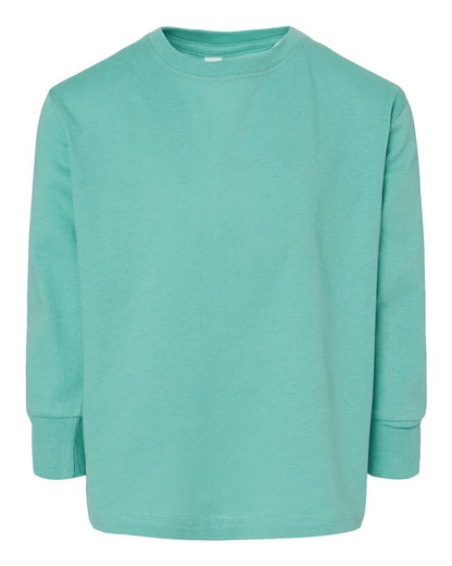 Rabbit Skins Toddler Fine Jersey Long Sleeve Tee 3302 #color_Saltwater