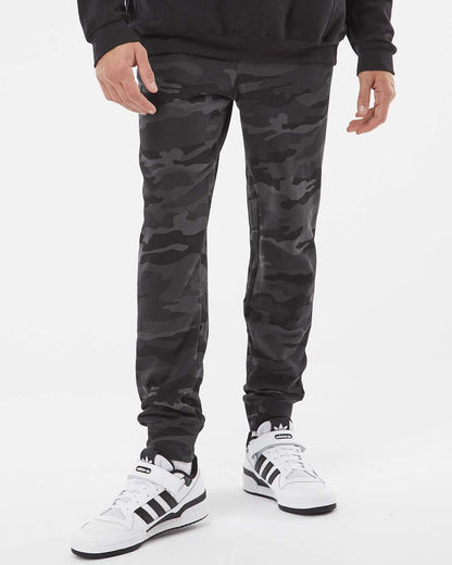 Independent Trading Co. Men's Midweight Fleece Sweatpants IND20PNT #colormdl_Black Camo