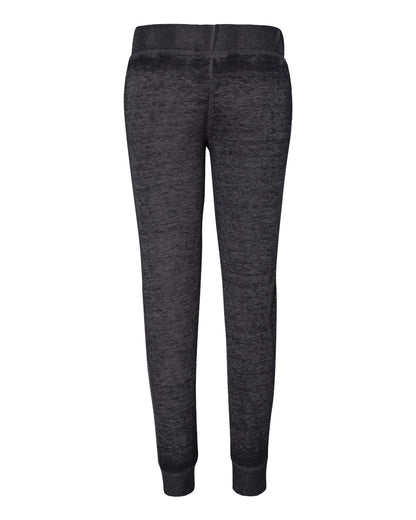 J. America Women’s Vintage Zen Fleece Joggers 8944 #color_Twisted Black