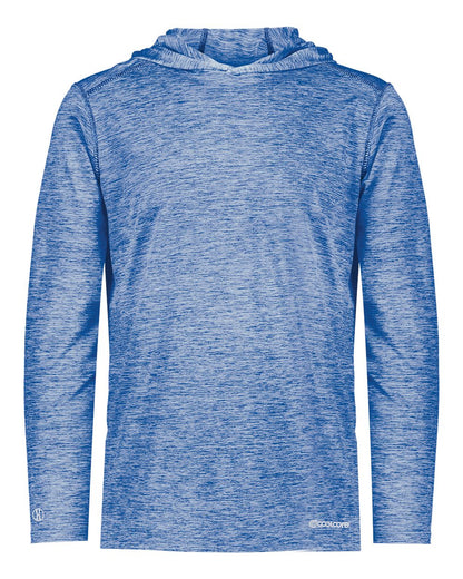 Holloway Youth Electrify CoolCore® Hooded Sweatshirt 222689 #color_Royal Heather