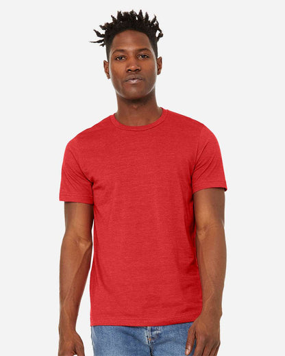 BELLA + CANVAS Unisex Sueded Tee 3301 #colormdl_Heather Red