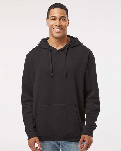 LAT Unisex Elevated Fleece Hoodie Sweatshirt 6926 #colormdl_Black