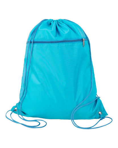 Q-Tees Polyester Cinchpack Q135200 #color_Turquoise