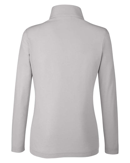 CORE365 Women's Fusion ChromaSoft™ Pique Quarter-Zip Pullover CE405W #color_Platinum