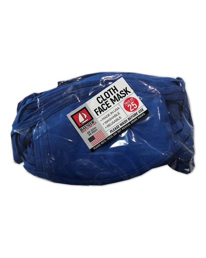 Bayside USA-Made 100% Cotton Face Mask 1900 #color_Royal Blue
