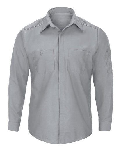 Red Kap Men's Pro Airflow Long Sleeve Work Shirt SP3A #color_Grey