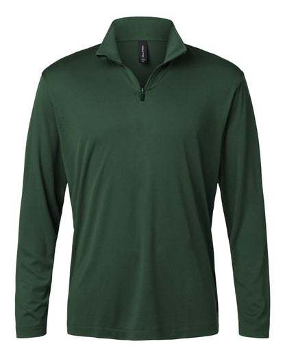 AllPro Men's Pro-Lock Performance Quarter-Zip Pullover 41870 #color_Forest Green