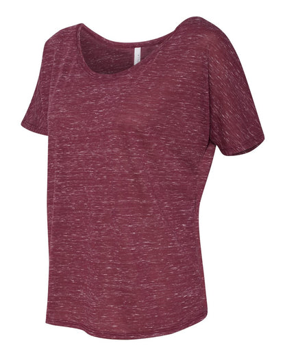 BELLA + CANVAS Women’s Slouchy Tee 8816 #color_Maroon Marble