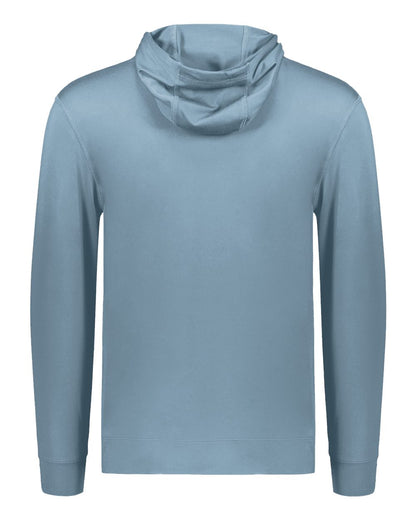 Holloway Youth Eco Revive™ Ventura Soft Knit Hooded Sweatshirt 222698 #color_Storm