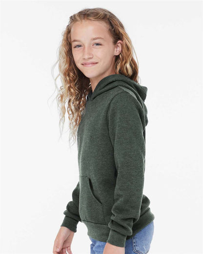 BELLA + CANVAS Youth Sponge Fleece Hoodie 3719Y #colormdl_Heather Forest