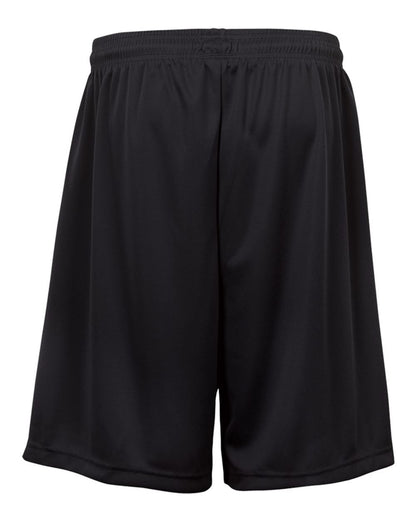 Badger Youth B-Dry 6" Shorts 2107 #color_Black