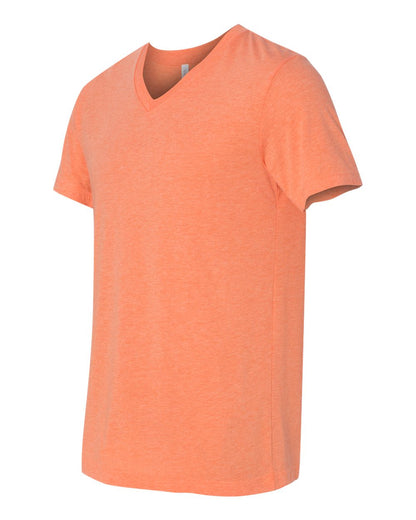 BELLA + CANVAS Unisex Triblend V-Neck Tee 3415 #color_Orange Triblend