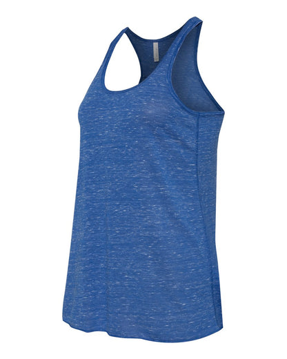 BELLA + CANVAS Women's Flowy Racerback Tank 8800 #color_True Royal Marble