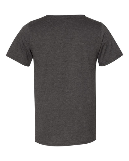 BELLA + CANVAS Unisex Raw Neck Tee 3014 #color_Dark Grey Heather