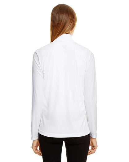 Team 365 Women's Zone Performance Quarter-Zip Pullover TT31W #colormdl_White