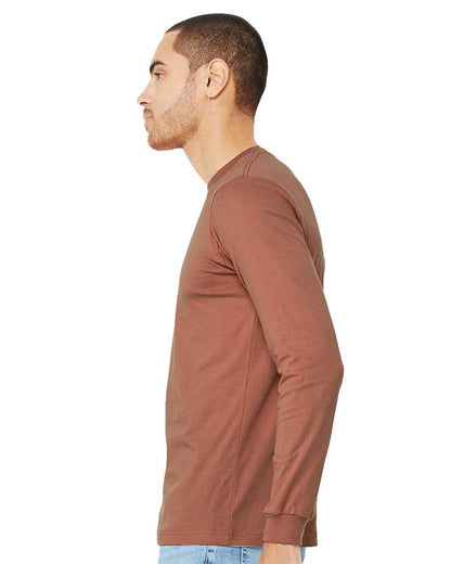 BELLA + CANVAS Jersey Long Sleeve Tee 3501 #colormdl_Terracotta