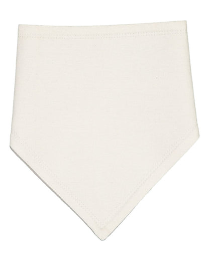 Rabbit Skins Infant Premium Jersey Bandana Bib 1012 #color_Natural/ Titanium