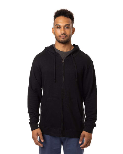 econscious Unisex Hemp Hero Full-Zip Hooded Sweatshirt EC5980 #colormdl_Washed Black