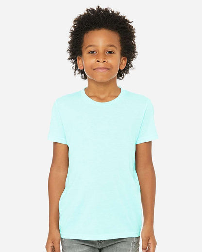 BELLA + CANVAS Youth Triblend Tee 3413Y #colormdl_Ice Blue Triblend