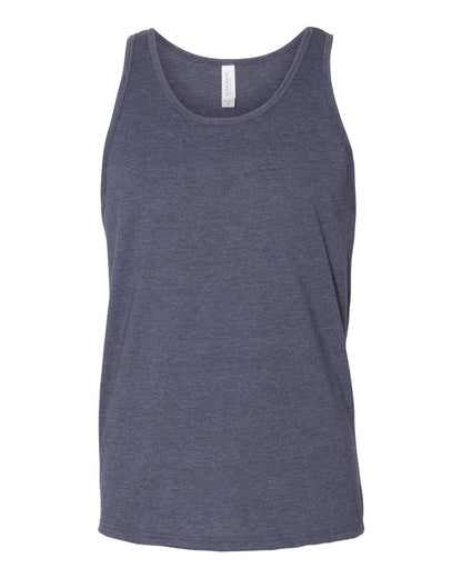 BELLA + CANVAS Heather CVC Tank 3480CVC #color_Heather Navy