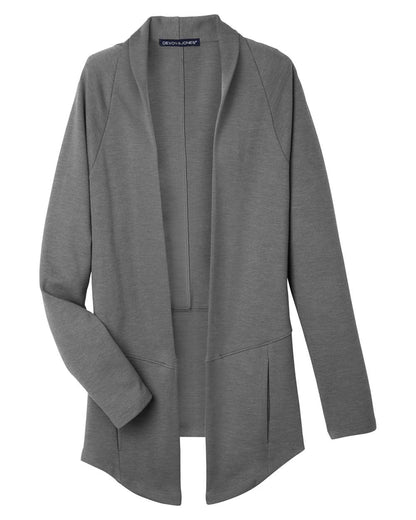 Devon & Jones Women's New Classics® Charleston Cardigan DG481W #color_Graphite Melange