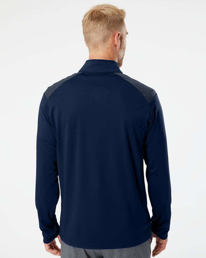 Adidas Shoulder Stripe Quarter-Zip Pullover A520 #colormdl_Team Navy Blue