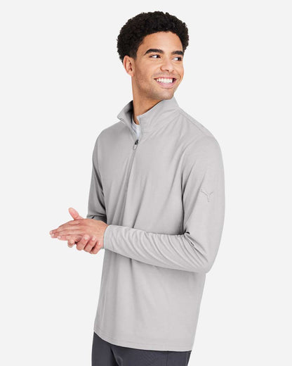 Puma Golf Men's Bandon Quarter-Zip Pullover PG400 #colormdl_High Rise