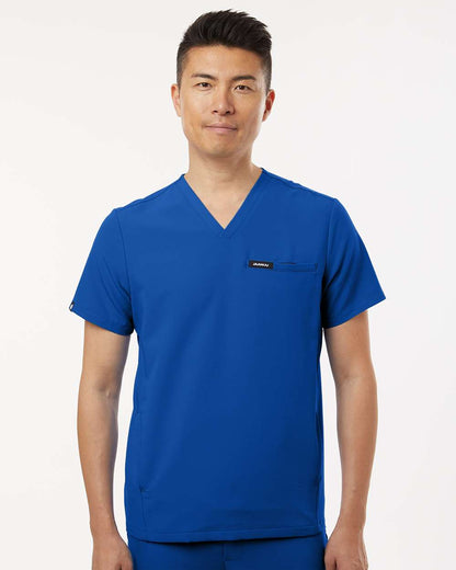 Jaanuu Men's Platt 3-Pocket Scrub V-Neck Top M10002 #colormdl_Royal Blue