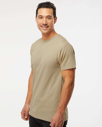 M&O Men's Gold Soft Touch T-Shirt 4800 #colormdl_Sand