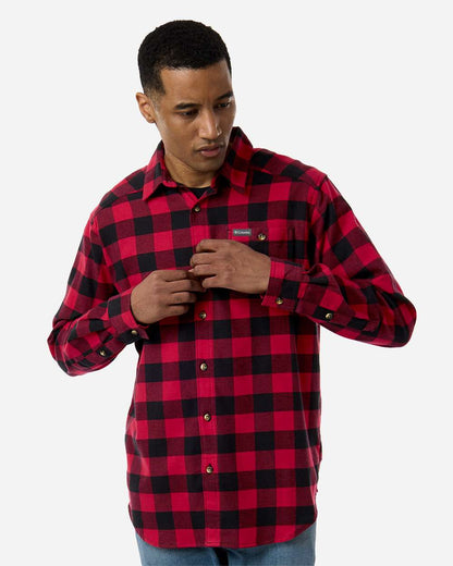 Columbia Men's Cornell Woods™ Flannel Shirt 161795 #colormdl_Mountain Red Buffalo Check