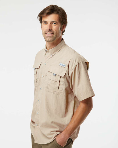 Columbia Men's PFG Bahama™ II Short Sleeve Shirt 212464 #colormdl_Fossil
