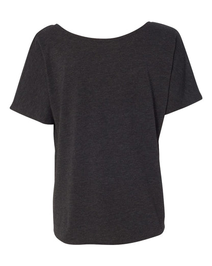 BELLA + CANVAS Women’s Slouchy Tee 8816 #color_Charcoal Black Triblend