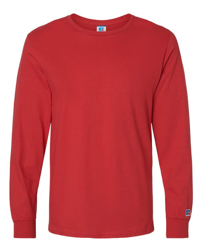 Russell Athletic Unisex Combed Ringspun Long Sleeve T-Shirt 600LRUS #color_True Red
